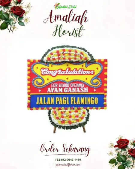 Sewa Papan Bunga Yayasan Bunga Melati Tangerang